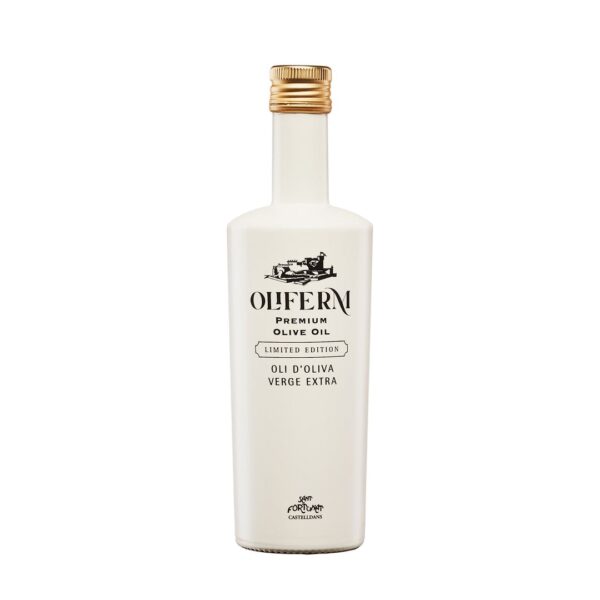 white bottle of the limited edition of Oliferm